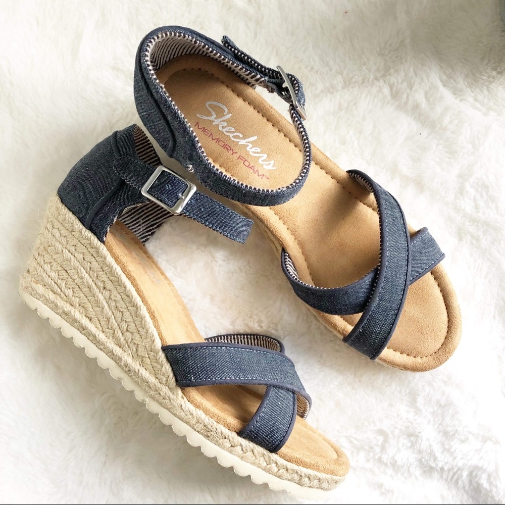 Skechers Espadrille Wedge Sandal